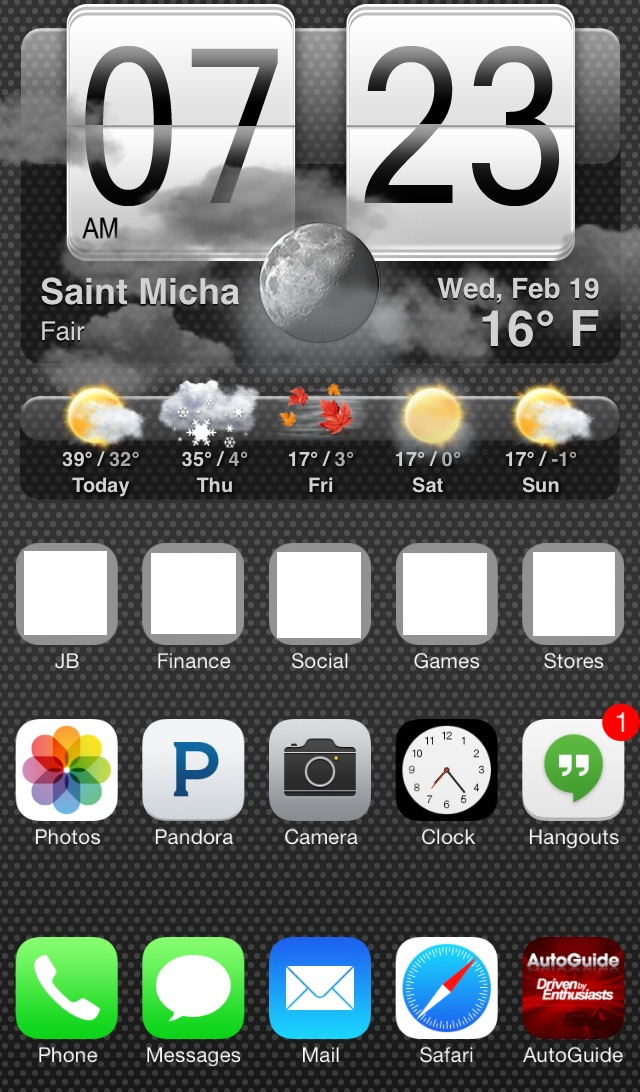 HTC Animated Weather Forecast Clock iWidget: Cydia Widget free - Φωτογραφία 3