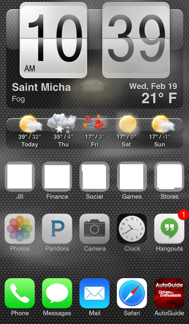 HTC Animated Weather Forecast Clock iWidget: Cydia Widget free - Φωτογραφία 4