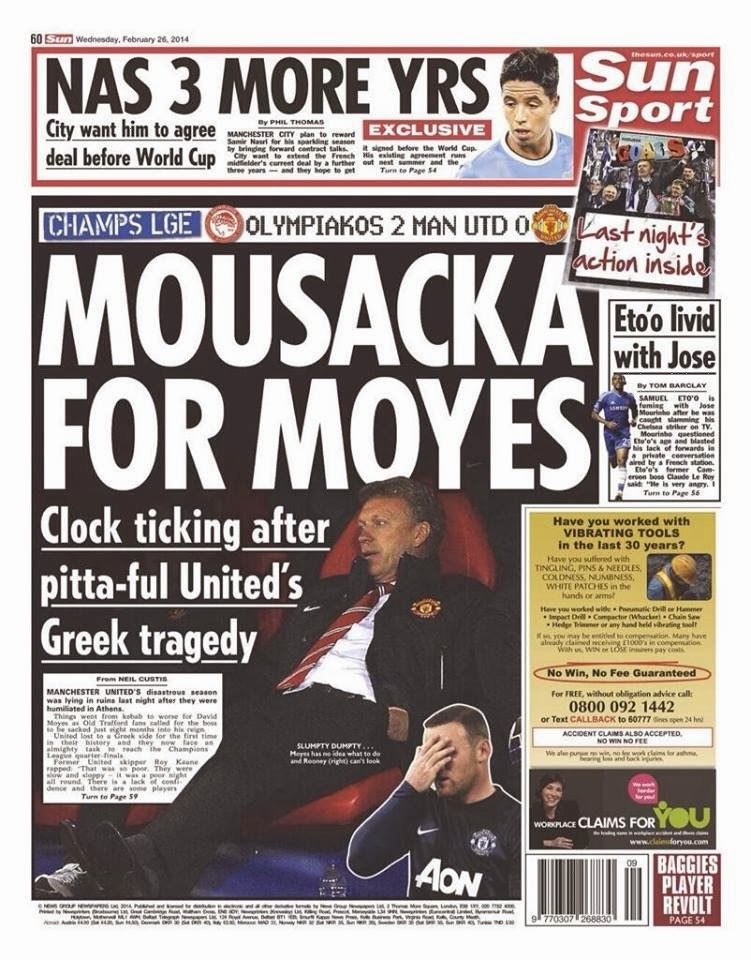 «Mousacka for Moyes»! Δείτε τι γράφουν τα ξένα ΜΜΕ για τη μεγάλη νίκη του Ολυμπιακού - Φωτογραφία 9