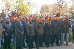 Συλλαλητήριο αγροτών στην Έδεσσα και συμβολική κατάληψη του προαύλιου χώρου του Διοικητηρίου της Π.Ε. Πέλλας