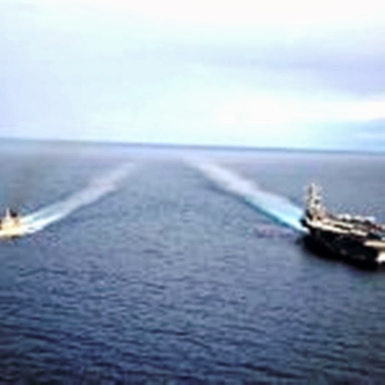 Δυο φρεγάτες του ΠΝ με το αεροπ/φόρο USS George H.W. Bush - Φωτογραφία 3