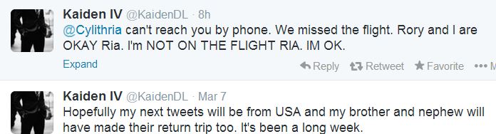 Ανατριχίλα προκαλούν τα tweets ενός παραλίγο... επιβάτη του Boeing - Φωτογραφία 2