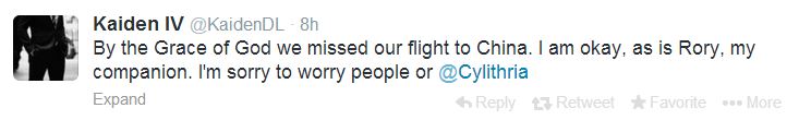 Ανατριχίλα προκαλούν τα tweets ενός παραλίγο... επιβάτη του Boeing - Φωτογραφία 3