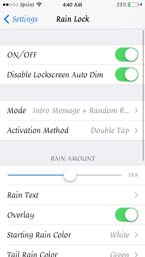 Rain Lock: Cydia tweak new v 1.1.1-2 ($2.5) - Φωτογραφία 2