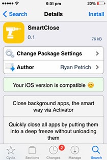 smartclose: Cydia tweak free...κλείστε όλες τις εφαρμογές ταυτόχρονα - Φωτογραφία 1