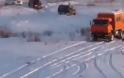 Κάνοντας σκι στα χιόνια με ένα φορτηγό! Δείτε το απίστευτο βίντεο!