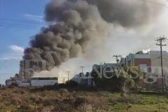 Ρέθυμνο: Μεγάλη πυρκαγιά στην Creta Farms [photos+video]