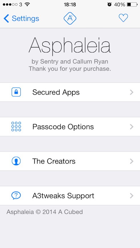 Asphaleia: Cydia tweak new v1.0.0-5 ($1.99) - Φωτογραφία 2