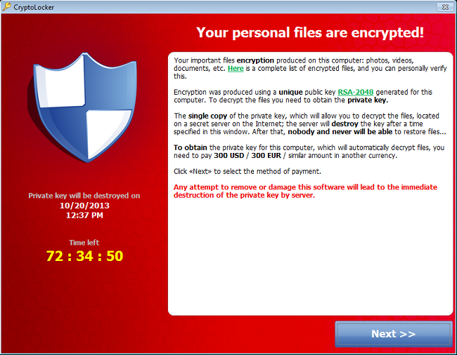 Το 40% όσων χτυπήθηκαν από ransomware, όπως το CryptoLocker πλήρωσε τα λύτρα - Φωτογραφία 1