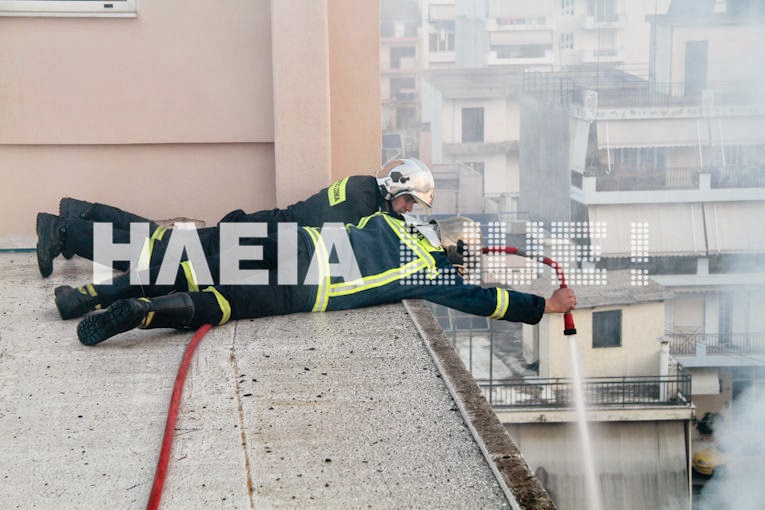 Πύργος: Μεγάλη πυρκαγιά κατέστρεψε νεοκλασσικό στο κέντρο της πόλης - Φωτογραφία 6