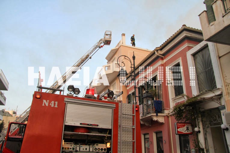 Πύργος: Μεγάλη πυρκαγιά κατέστρεψε νεοκλασσικό στο κέντρο της πόλης - Φωτογραφία 9