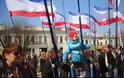 Κριμαία - Τελικό αποτέλεσμα: Το 96,77% ψήφισε υπέρ της ένωσης με τη Ρωσία