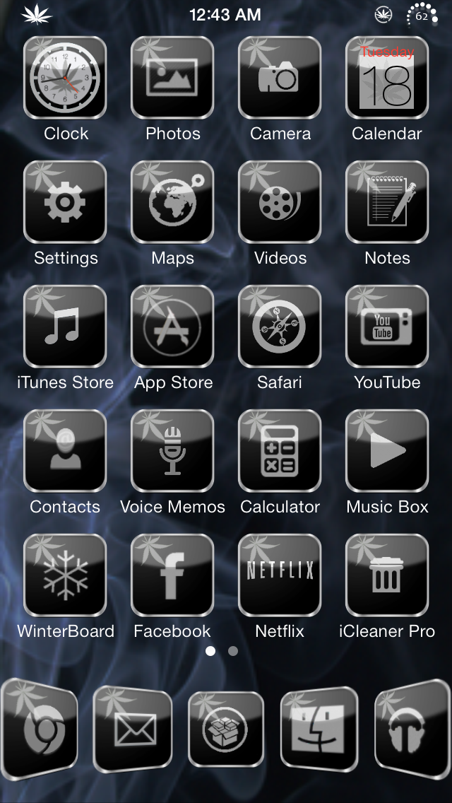 Black Hemp: Cydia  theme new free - Φωτογραφία 2