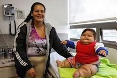 Μωρό οκτώ μηνών ζυγίζει όσο ένα παιδί έξι ετών!