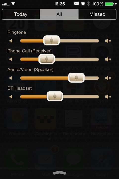 Volume Mixer: Cydia tweak new...ρυθμίστε την ένταση για κάθε εργασία ξεχωριστά - Φωτογραφία 2