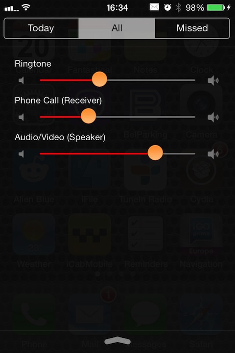 Volume Mixer: Cydia tweak new...ρυθμίστε την ένταση για κάθε εργασία ξεχωριστά - Φωτογραφία 4