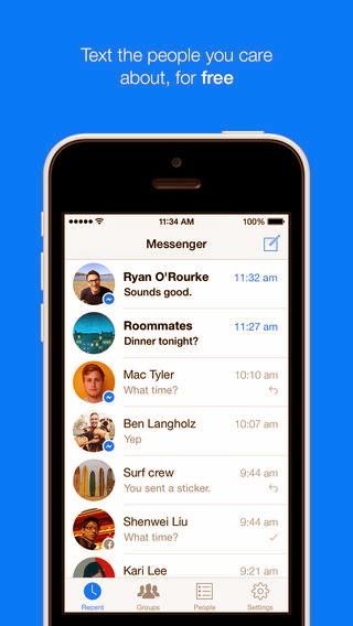 Facebook Messenger: AppStore free update v4.0 - Φωτογραφία 1