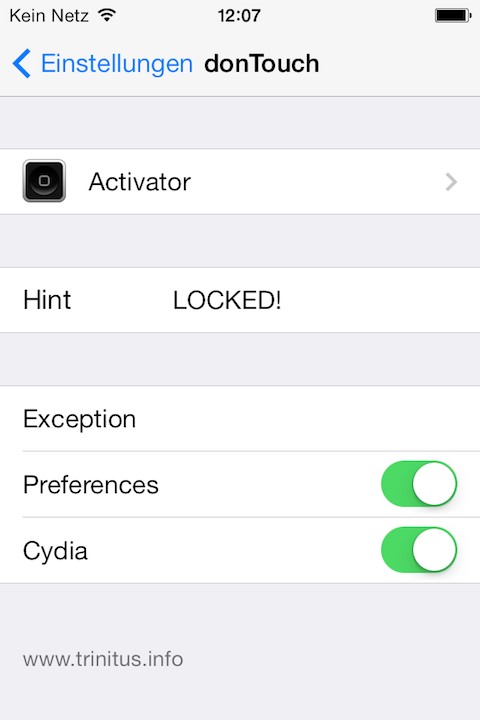 donTouch: Cydia tweak update v0.0.6-2 ($0.99) - Φωτογραφία 2