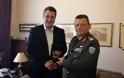 Ο Περιφερειάρχης Κεντρικής Μακεδονίας Απόστολος Τζιτζικώστας συναντήθηκε με τον νέο διοικητή του Γ’ Σώματος Στρατού