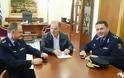 Τον Δήμαρχο της Λαμίας επισκέφτηκαν ο νέος Περιφερειακός Διοικητής Πυροσβεστικών Υπηρεσιών Στερεάς Ελλάδας και ο Διοικητής της 7ης Ε.Μ.Α.Κ - Φωτογραφία 3
