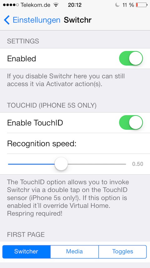 Switchr for iPhone: Cydia tweak new v1.0-1 ($2) - Φωτογραφία 3