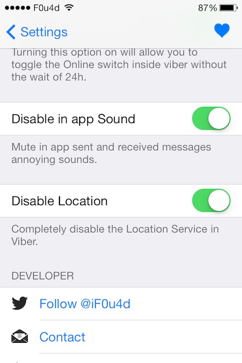 Vibrator: Cydia tweak new free...το συμπλήρωμα του Viber - Φωτογραφία 2