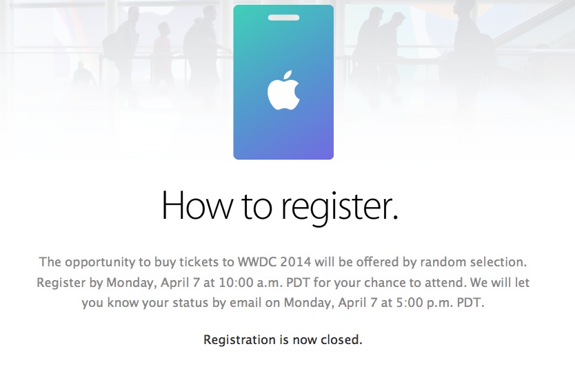 WWDC2014: Οι κρατήσεις εισιτηρίων τελείωσαν και θύμιζε λαχειοφόρο - Φωτογραφία 2