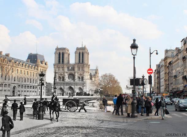 Το Παρίσι σήμερα και πριν 100 χρόνια! [photos] - Φωτογραφία 7