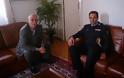 Πάτρα: Συνάντηση του Δημάρχου με τον Υποστράτηγο της Πυροσβεστικής, Ιωάννη Καρατζιά