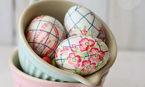 Πασχαλινά αυγά από...χαρτοπετσέτες χωρίς βάψιμο! - Φωτογραφία 1