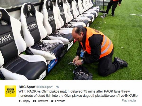 Οι γαύροι στον πάγκο του Ολυμπιακού - Εικόνες ντροπής που έκαναν το γύρο του κόσμου - Φωτογραφία 4