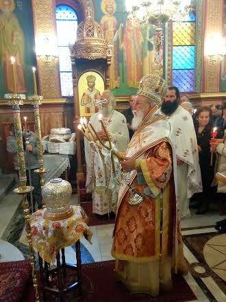 Αρχιερατική Θεία Λειτουργία τελέσθηκε την Δευτέρα του Πάσχα, 21η Απριλίου 2014, στον Πανηγυρίζοντα Ιερό Ναό του Αγίου Νεομάρτυρος Δημητρίου Τριπόλεως - Φωτογραφία 4