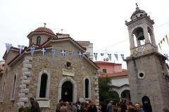 Αρχιερατική Θεία Λειτουργία τελέσθηκε την Δευτέρα του Πάσχα, 21η Απριλίου 2014, στον Πανηγυρίζοντα Ιερό Ναό του Αγίου Νεομάρτυρος Δημητρίου Τριπόλεως