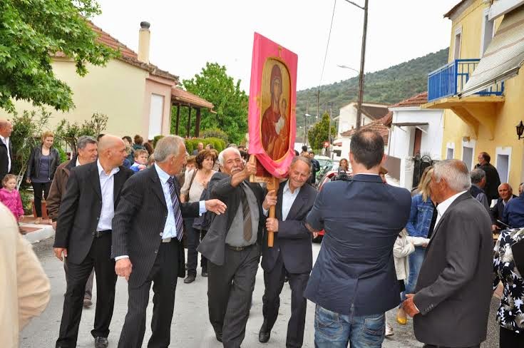 Η περιφορά της εικόνας της Παναγίας σε Οιχαλία-Κρήνη και Αχλαδοχώρι Τρικάλων - Φωτογραφία 5