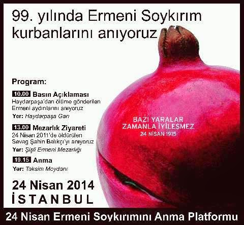 ΤΟΥΡΚΙΑ: Το πρόγραμμα για τον εορτασμό της Γενοκτονίας των Αρμενίων στην Τουρκία - Φωτογραφία 1