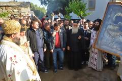 4661 - Η Λιτάνευση της Ιεράς Εικόνας της Παναγίας Πορταΐτισσας στην Ι. Μ. Ιβήρων Αγίου Όρους