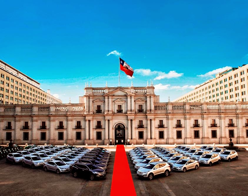 Η Hyundai Motor διέθεσε 186 οχήματα για την τελετή ορκωμοσίας του Προέδρου της Χιλής - Φωτογραφία 1