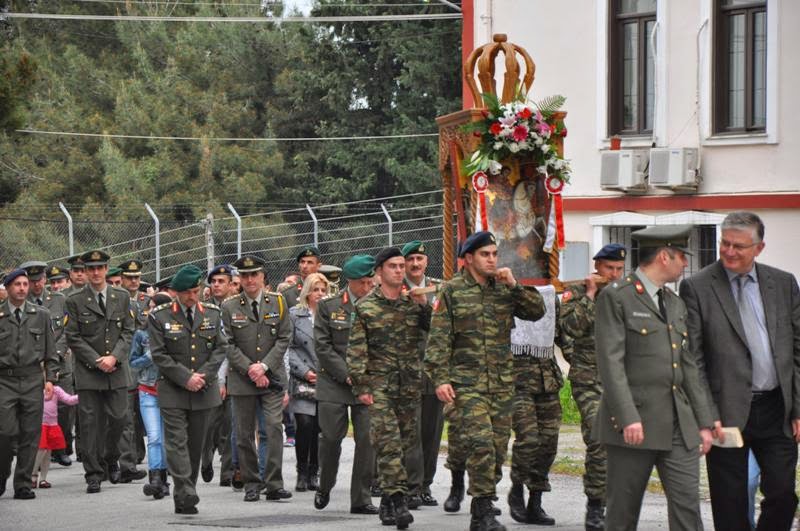 Τον προστάτη του Στρατού Ξηράς Άγιο Μεγαλομάρτυρα Γεώργιο και τα γενέθλια της γιόρτασε η Ι Μεραρχία Πεζικού. Φωτορεπορτάζ - Φωτογραφία 4