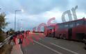 Καραμπόλα με πέντε λεωφορεία από το κονβόι των οπαδών του ΠΑΟΚ - Δείτε φωτο - Φωτογραφία 2