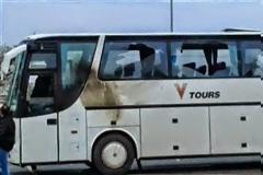 Νεότερα για την επίθεση με μολότοφ στο πούλμαν που μετέφερε τους οπαδούς του ΠΑΟΚ [Photos]