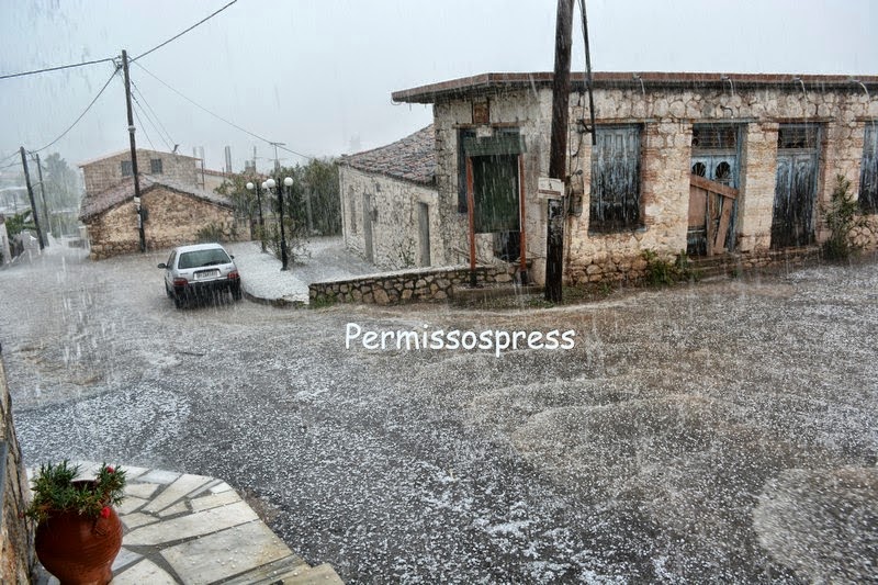 Χιόνισε'' στο Νεοχώρι Βοιωτίας... Άσπρισαν τα πάντα από την σφοδρή χαλαζόπτωση! - Φωτογραφία 11