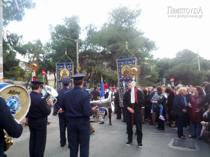 4687 - Φωτογραφίες από την υποδοχή της Ιεράς Εικόνας της Παναγίας της Γερόντισσας στη Ν. Πεντέλη - Φωτογραφία 4