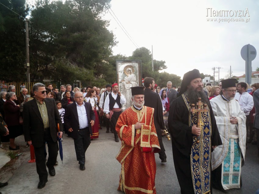 4687 - Φωτογραφίες από την υποδοχή της Ιεράς Εικόνας της Παναγίας της Γερόντισσας στη Ν. Πεντέλη - Φωτογραφία 5