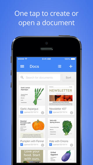 Google Docs: AppStore free...νέα εφαρμογή από την Google για το ios - Φωτογραφία 3