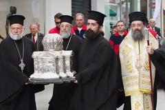 Τρίπολη: Η Κάρα του Αγίου Αποστόλου Ανδρέου του Πρωτοκλήτου στην πλατεία Πετρινού [Videos - Photos]