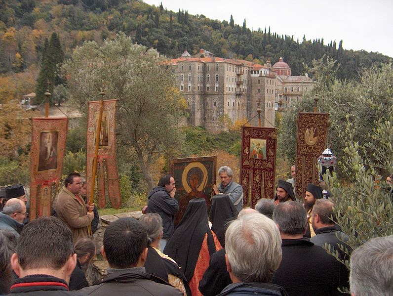 4726 - Η Λιτάνευση της Εικόνας του Αγίου Γεωργίου στην Ιερά Μονή Ζωγράφου (φωτογραφίες) - Φωτογραφία 7