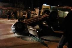 Πάτρα: Ντελαπάρισε αυτοκίνητο στην Παπαφλέσσα - Στο νοσοκομείο μια τραυματίας - Δείτε φωτο