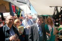 Φωτογραφίες από την περιοδεία Φώτη Μελά στην λαϊκή της Αμφιάλης