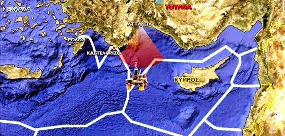 Πλατφόρμα άντλησης πετρελαίου στήνει η Τουρκία μεταξύ Καστελλόριζου και Κύπρου! - Φωτογραφία 1