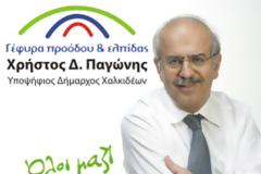 Στη Νάα Αρτάκη κάνει περιοδεία σήμερα ο υποψήφιος Δήμαρχος Χαλκίδας Χρήστος Παγώνης